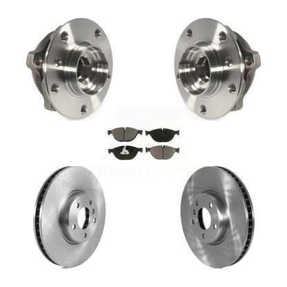 Hub Bearing Brake Rotor & Pad Front Kit For BMW 550i xDrive 650i Gran Coupe 535i