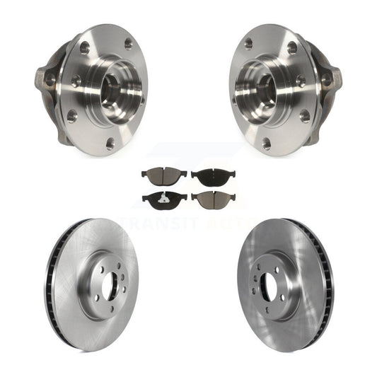 Hub Bearing Brake Rotor & Pad Front Kit For BMW 550i xDrive 650i Gran Coupe 535i