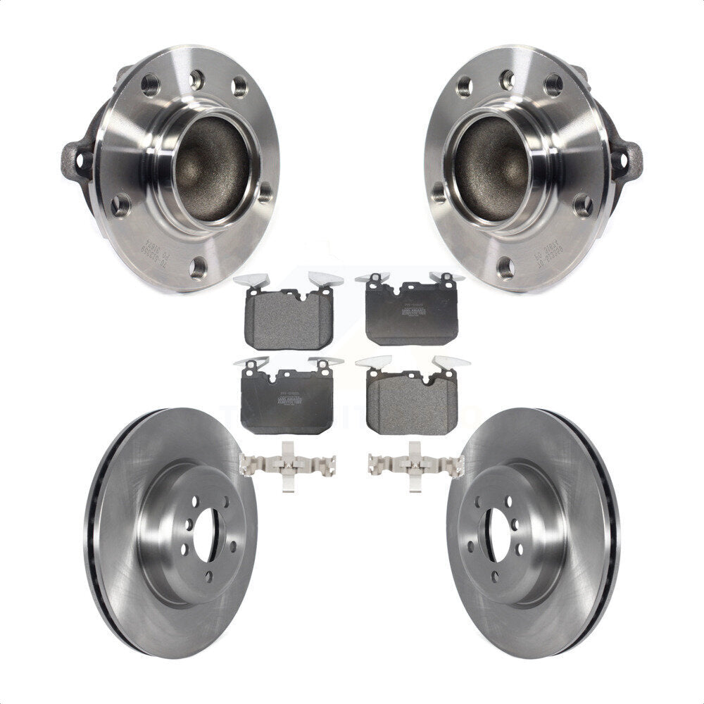 Hub Bearing Brake Rotor & Pad Front Kit For BMW 335i 435i M240i 340i 440i 3 Gran