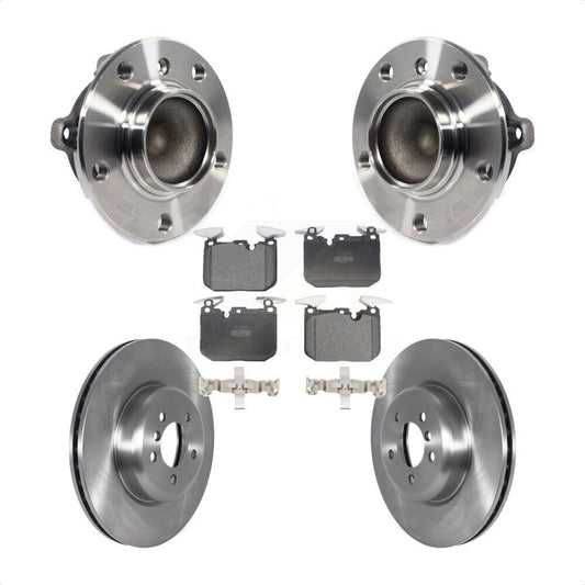 Hub Bearing Brake Rotor & Pad Front Kit For BMW 335i 435i M240i 340i 440i 3 Gran