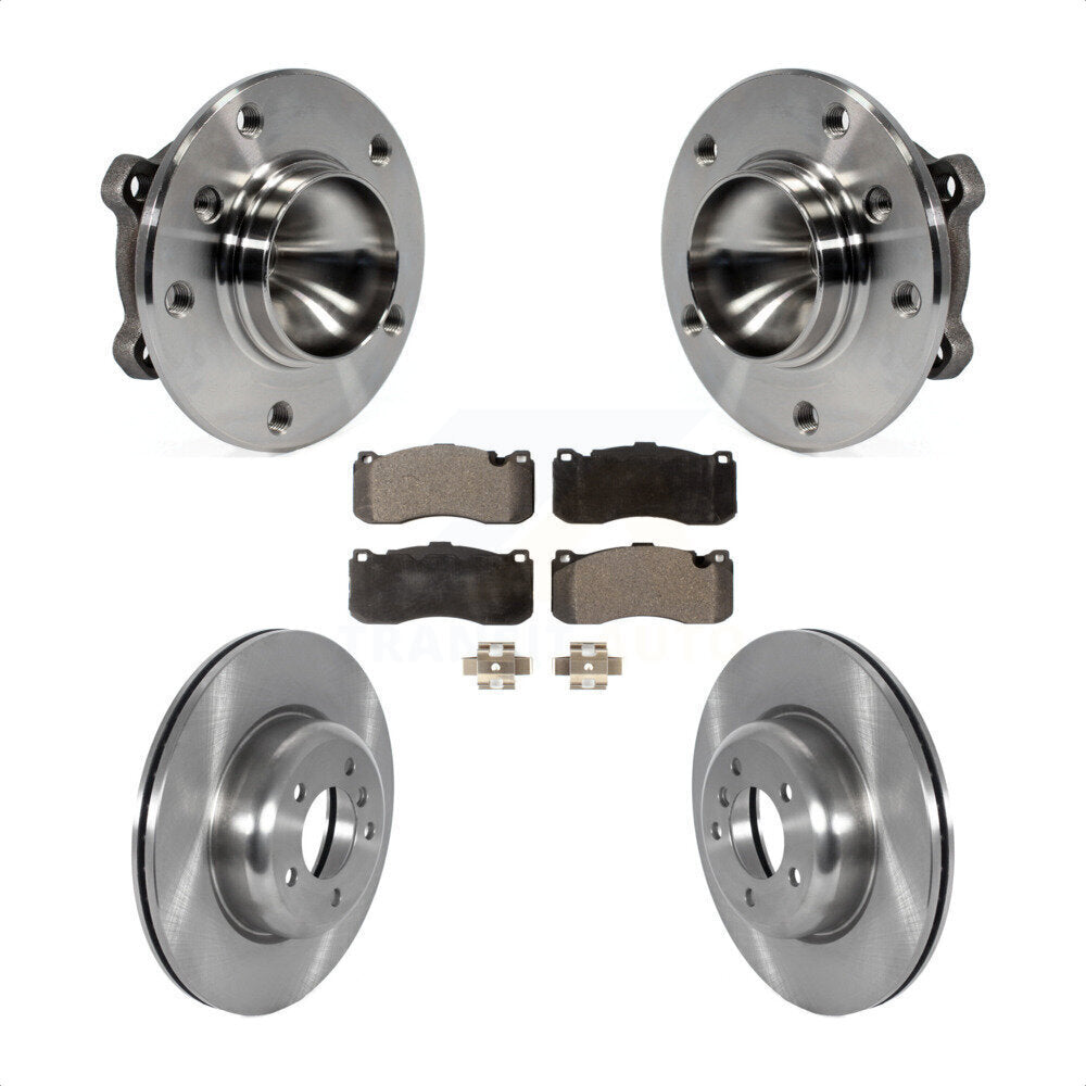 Hub Bearing Assembly Disc Brake Rotors And Pads Front Kit For BMW 135i 135is
