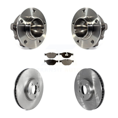 Hub Bearing Brake Rotor Pad Front Kit For BMW 650i 550i Gran Coupe 740i 740Li GT
