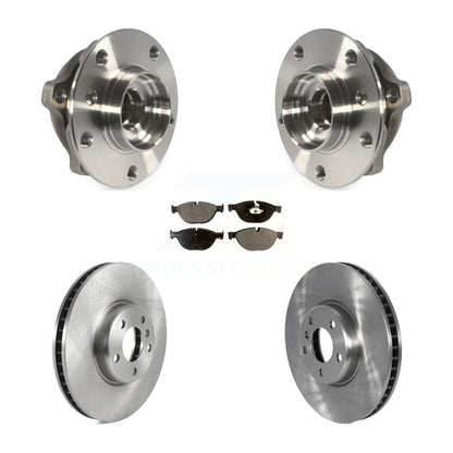 Hub Bearing Brake Rotor & Pad Front Kit For BMW 550i xDrive 650i Gran Coupe 535i