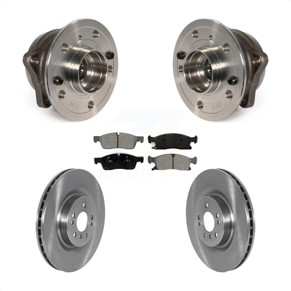 Hub Bearing Disc Brake Rotor Pad Front Kit For Mercedes-Benz ML350 GLE350 GLE400