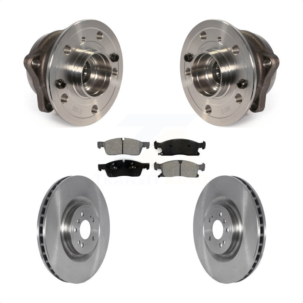 Hub Bearing Brake Rotor Pad Front Kit For Mercedes-Benz ML350 GLS450 ML400 ML250