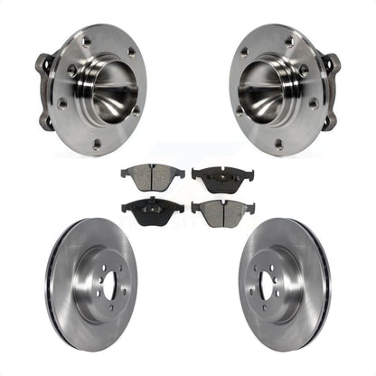 Hub Bearing Disc Brake Rotor & Pad Front Kit For 2012 BMW 335i Convertible/Coupe