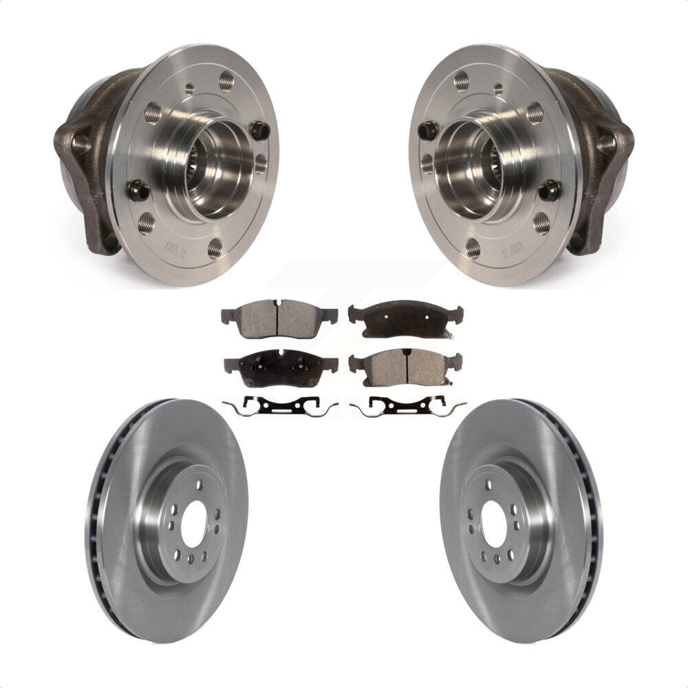 Hub Bearing Disc Brake Rotor Pad Front Kit For Mercedes-Benz ML350 GLE350 GLE400
