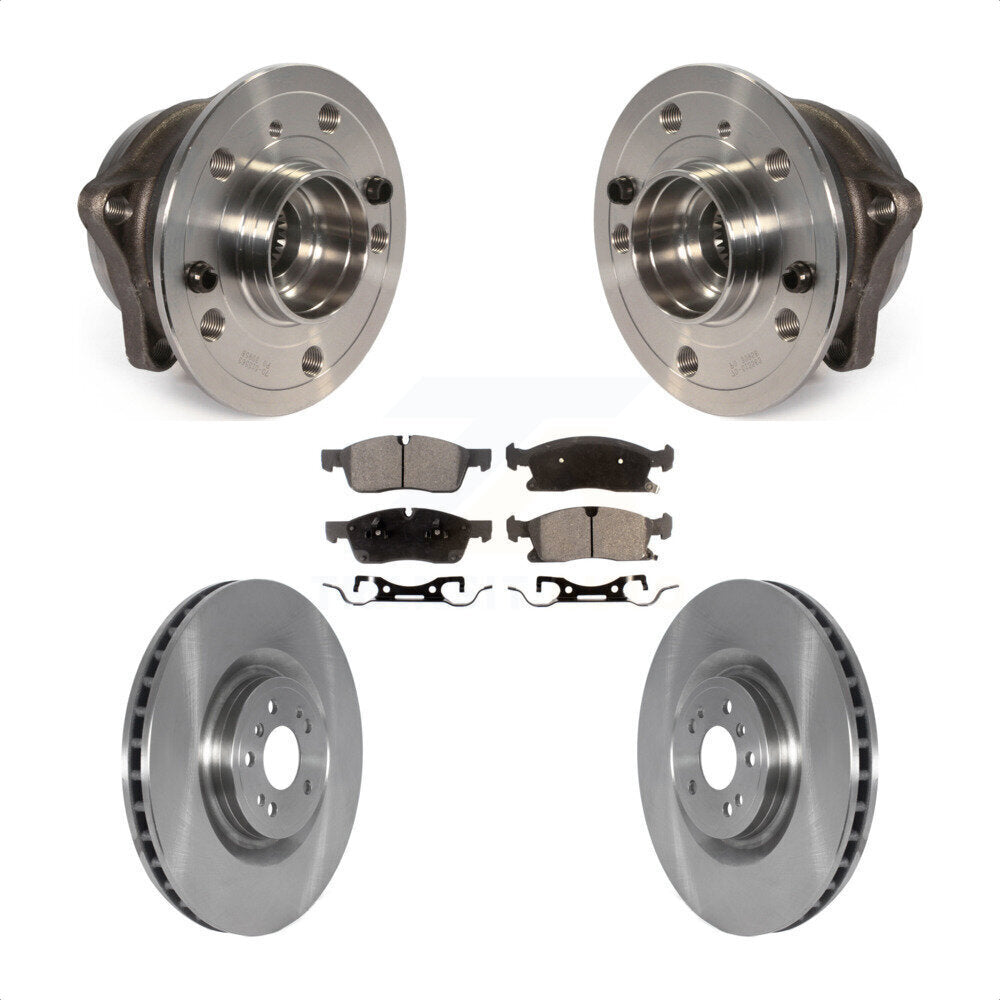 Hub Bearing Brake Rotor Pad Front Kit For Mercedes-Benz ML350 GLS450 ML400 ML250