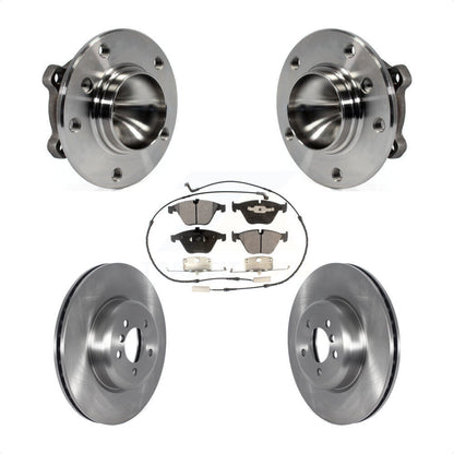 Hub Bearing Disc Brake Rotor & Pad Front Kit For 2012 BMW 335i Convertible/Coupe