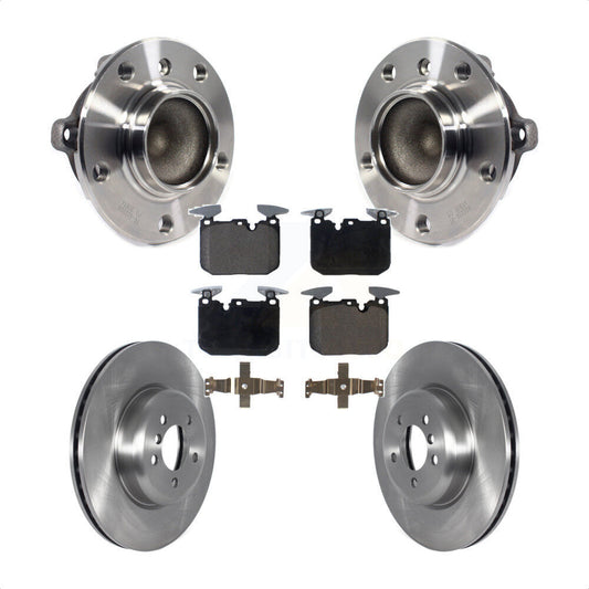 Hub Bearing Brake Rotor & Pad Front Kit For BMW 335i 435i M240i 340i 440i 3 Gran