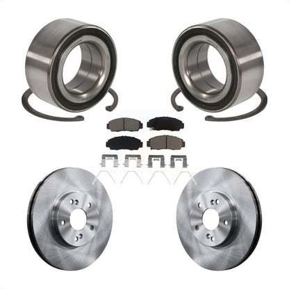 Wheel Bearing Disc Brake Rotors And Pads Front Kit For Honda Accord Acura TSX