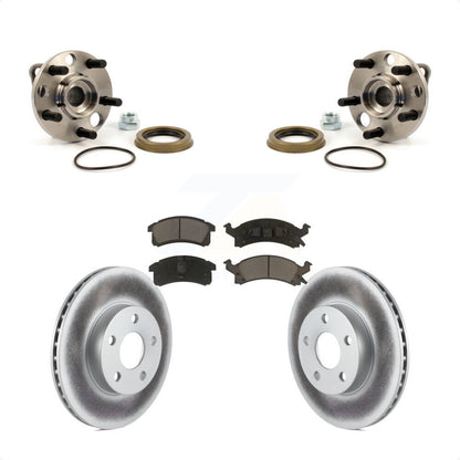 Hub Bearing Coat Brake Rotor Pads Front Kit For Chevrolet Cavalier Pontiac Grand