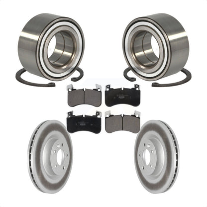 Wheel Bearing Coated Disc Brake Rotor & Pad Front Kit For Land Rover Range Sport
