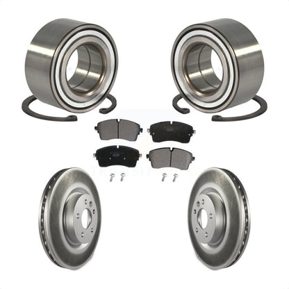 Wheel Bearing Coated Disc Brake Rotor Pads Front Kit For 2018 Jaguar E-Pace S/SE