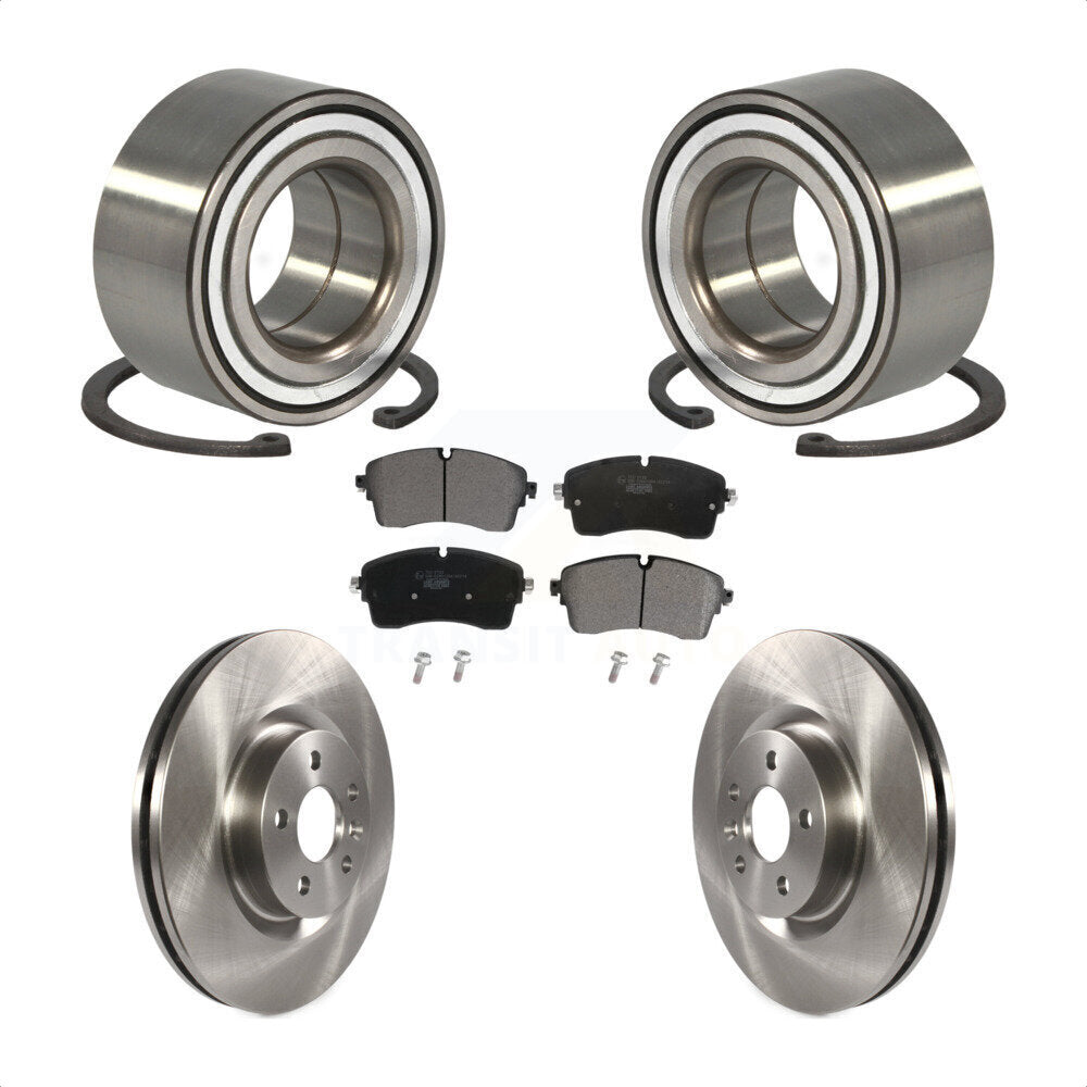 Wheel Bearing Disc Brake Rotors And Pads Front Kit For 2018 Jaguar E-Pace S/SE