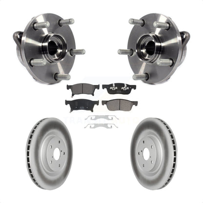 Hub Bearing Assembly Coat Brake Rotor Pads Front Kit For 2019-2023 Subaru Ascent