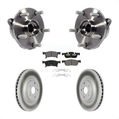Hub Bearing Assembly Coat Brake Rotor Pads Front Kit For 2019-2023 Subaru Ascent