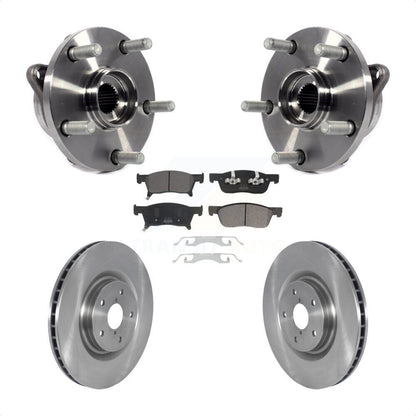 Hub Bearing Assembly Disc Brake Rotor Pads Front Kit For 2019-2023 Subaru Ascent
