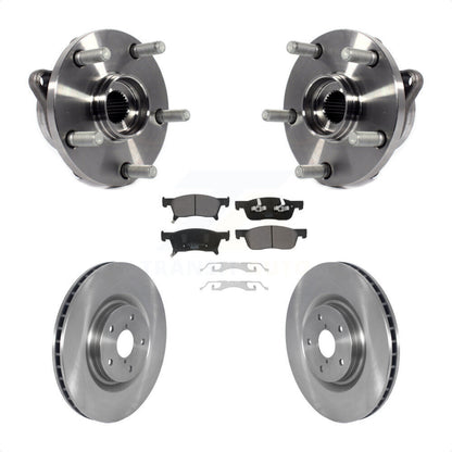 Hub Bearing Assembly Disc Brake Rotor Pads Front Kit For 2019-2023 Subaru Ascent