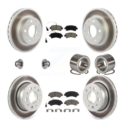 Hub Bearing Coated Brake Rotor Pads Front Rear Kit (10Pc) For Ram ProMaster 2500