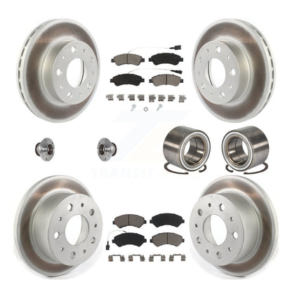 Hub Bearing Coated Brake Rotor Pads Front Rear Kit (10Pc) For Ram ProMaster 2500