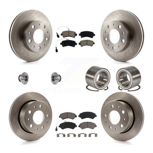 Hub Bearing Brake Rotor & Pads Front Rear Kit (10Pc) For Ram ProMaster 2500 3500