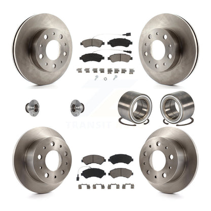 Hub Bearing Brake Rotor & Pads Front Rear Kit (10Pc) For Ram ProMaster 2500 3500