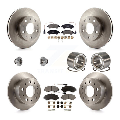 Hub Bearing Brake Rotor & Pads Front Rear Kit (10Pc) For Ram ProMaster 2500 3500