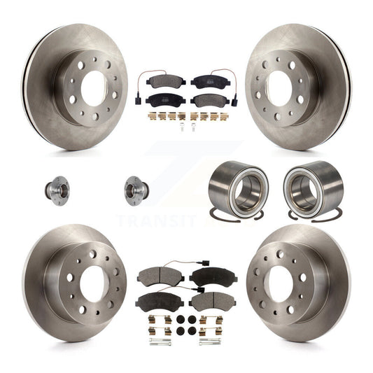 Hub Bearing Brake Rotor & Pads Front Rear Kit (10Pc) For Ram ProMaster 2500 3500