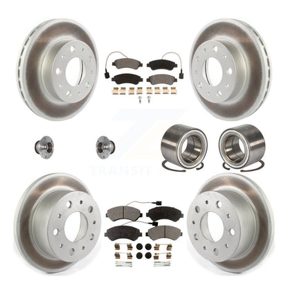 Hub Bearing Coated Brake Rotor Pads Front Rear Kit (10Pc) For Ram ProMaster 2500