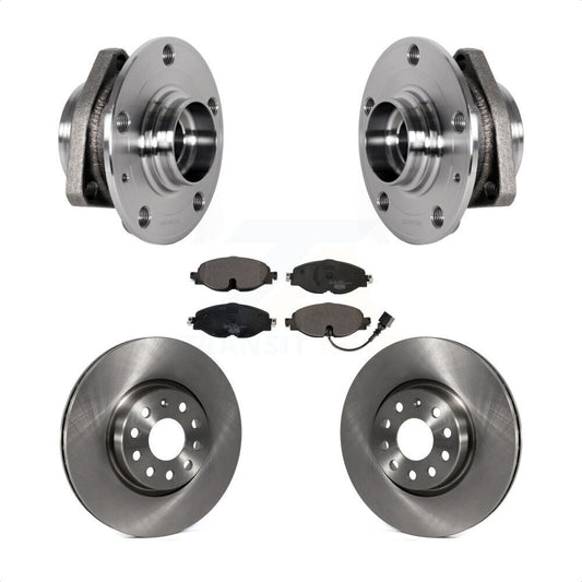 Hub Bearing Assembly Disc Brake Rotor Pad Front Kit For Audi A3 Sportback e-tron