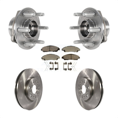 Hub Bearing Brake Rotor & Pads Front Kit For Chevrolet Traverse GMC Acadia Buick