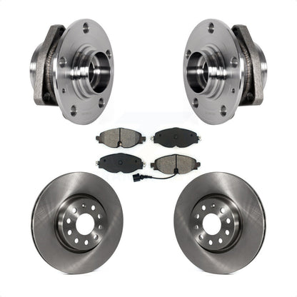 Hub Bearing Assembly Disc Brake Rotor Pad Front Kit For Audi A3 Sportback e-tron