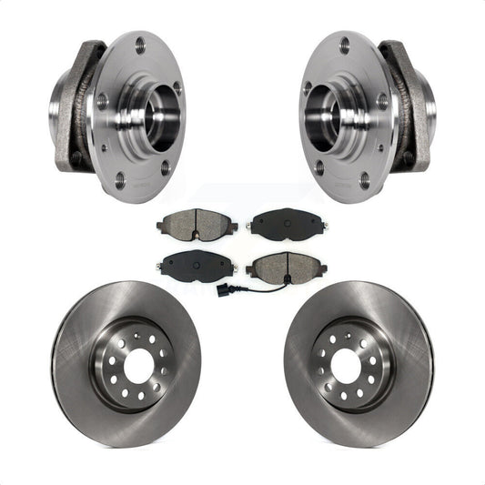 Hub Bearing Assembly Disc Brake Rotor Pad Front Kit For Audi A3 Sportback e-tron