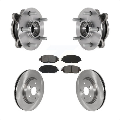 Hub Bearing Disc Brake Rotor & Pad Front Kit For Toyota Camry Lexus ES250 Avalon