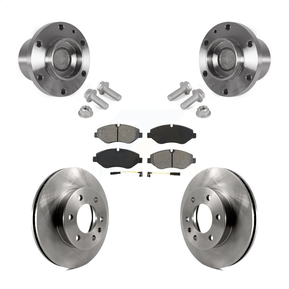 Hub Bearing Disc Brake Rotor Pad Front Kit For Sprinter 2500 Mercedes-Benz Dodge