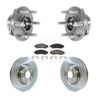 Hub Bearing Disc Brake Rotor & Pads Front Kit For Cadillac XT5 Buick Enclave XT6