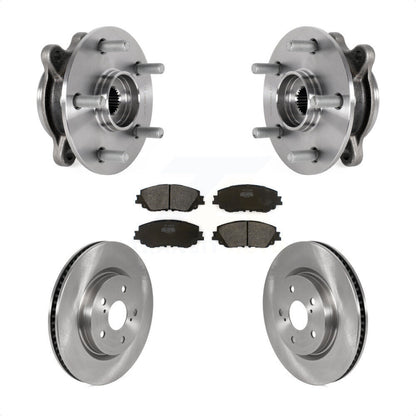 Hub Bearing Disc Brake Rotor & Pad Front Kit For Toyota Camry Lexus ES250 Avalon