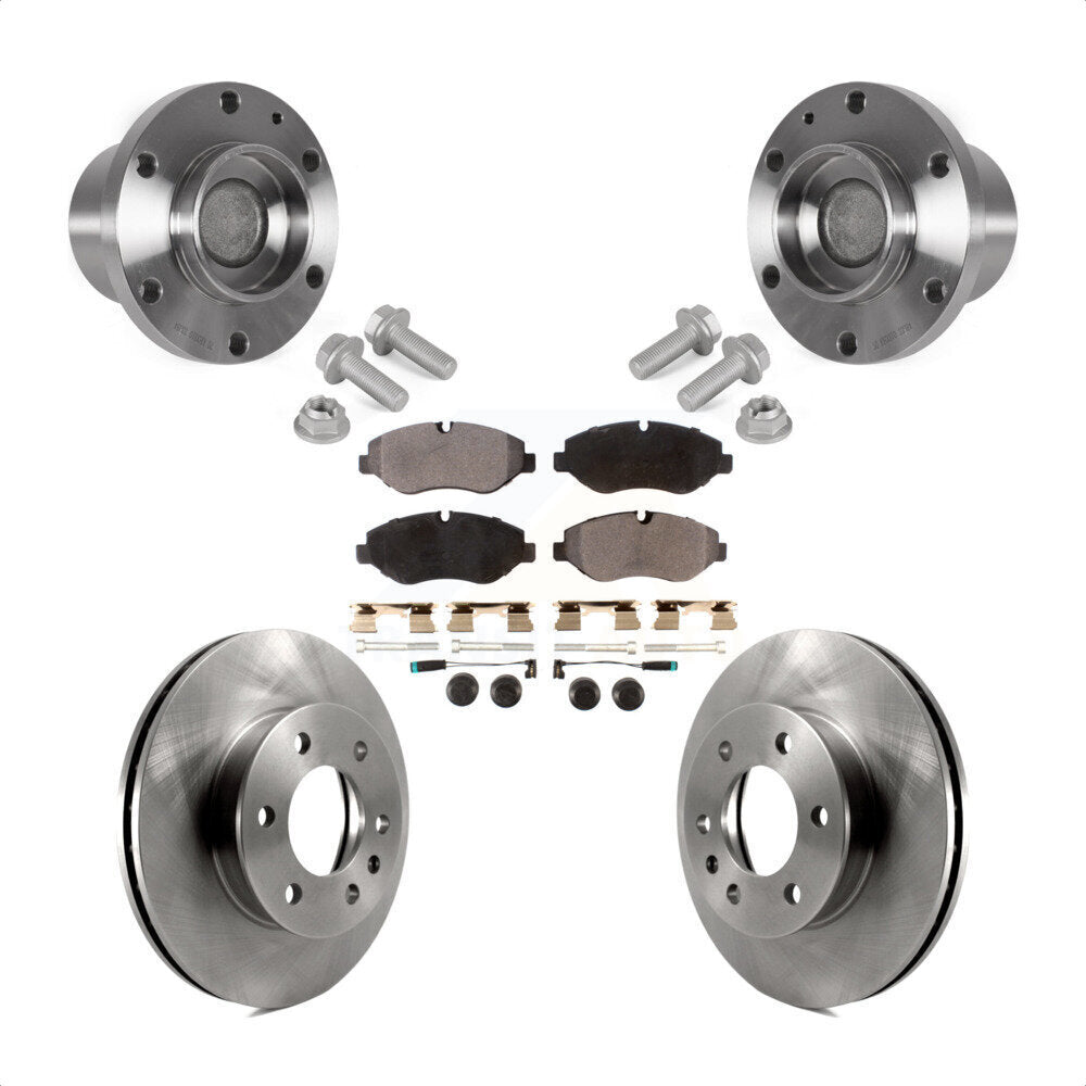 Hub Bearing Disc Brake Rotor Pad Front Kit For Sprinter 2500 Mercedes-Benz Dodge