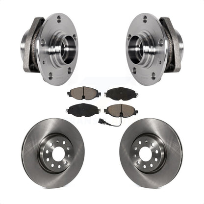 Hub Bearing Assembly Disc Brake Rotor Pad Front Kit For Audi A3 Sportback e-tron