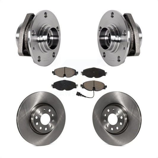 Hub Bearing Assembly Disc Brake Rotor Pad Front Kit For Audi A3 Sportback e-tron