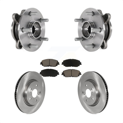 Hub Bearing Disc Brake Rotor & Pad Front Kit For Toyota Camry Lexus ES250 Avalon