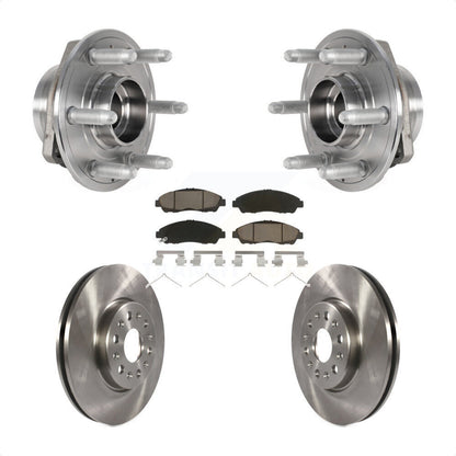 Hub Bearing Brake Rotor & Pads Front Kit For Chevrolet Traverse GMC Acadia Buick