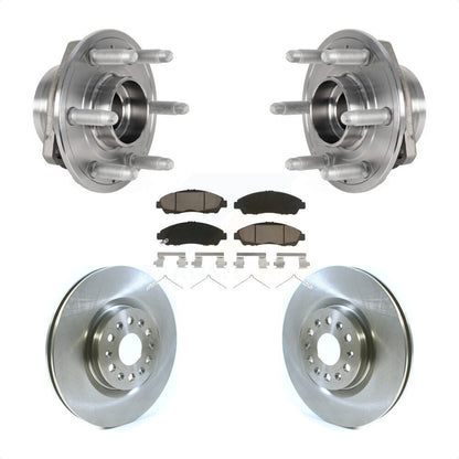 Hub Bearing Disc Brake Rotor & Pads Front Kit For Cadillac XT5 Buick Enclave XT6