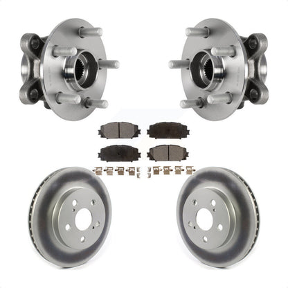 Hub Bearing Coat Brake Rotor Pads Front Kit For Toyota Corolla Prius Prime AWD-e
