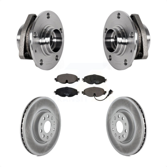 Hub Bearing Assembly Coat Brake Rotor Pad Front Kit For Audi A3 Sportback e-tron