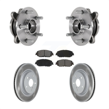 Hub Bearing Coated Brake Rotor Pad Front Kit For Toyota Camry Lexus ES250 Avalon
