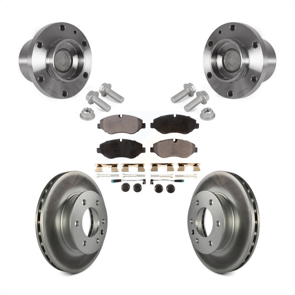 Hub Bearing Coat Brake Rotor Pad Front Kit For Sprinter 2500 Mercedes-Benz Dodge