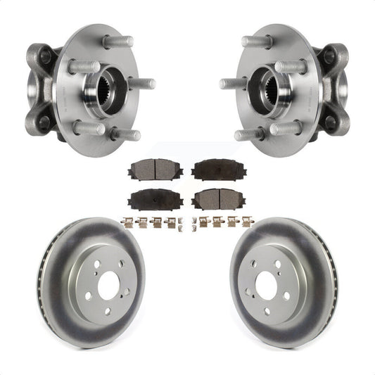 Hub Bearing Coat Brake Rotor Pads Front Kit For Toyota Corolla Prius Prime AWD-e