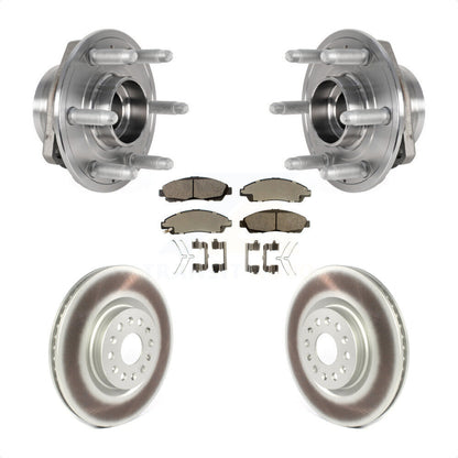Hub Bearing Coated Brake Rotor Pads Front Kit For Cadillac XT5 Buick Enclave XT6